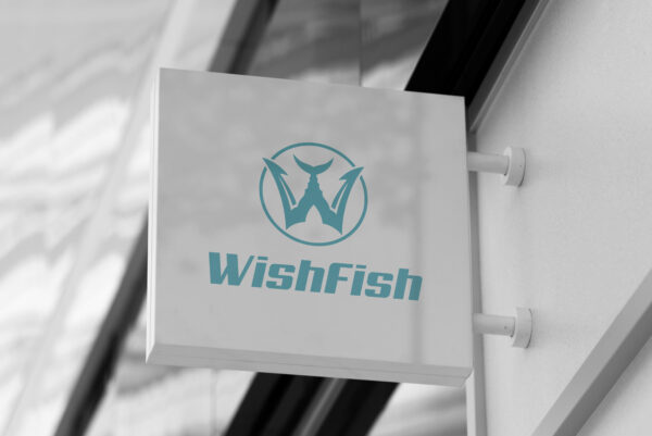 Letter W Fish Logo